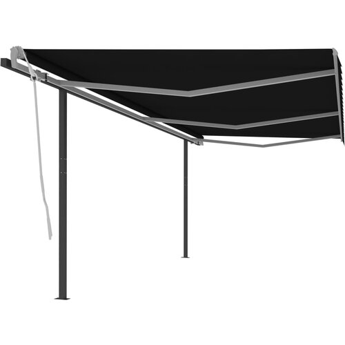 VidaXL Avtomatsko zložljiva tenda s stebrički 6x3 m antracitna Slike