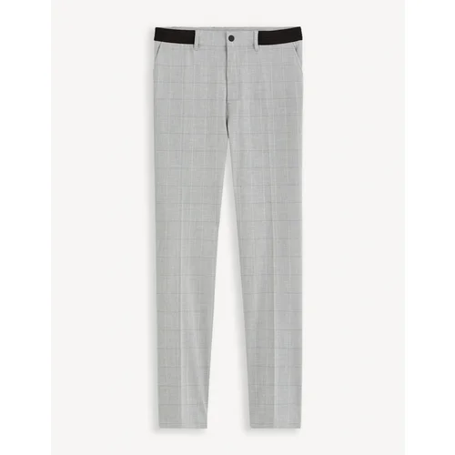 Celio Checkered Trousers Fonoel - Men