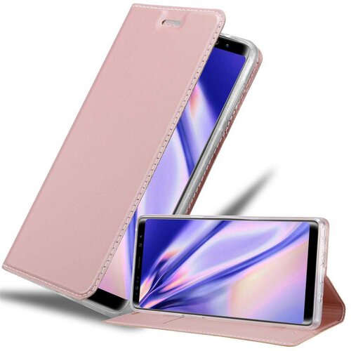 Cadorabo Samsung Galaxy NOTE 8 v klasična rožnata zlata - Za&scaron;čitni ovitek z magnetnim zapiranjem, stoječo funkcijo in režo za kartice, (20559340) Cene