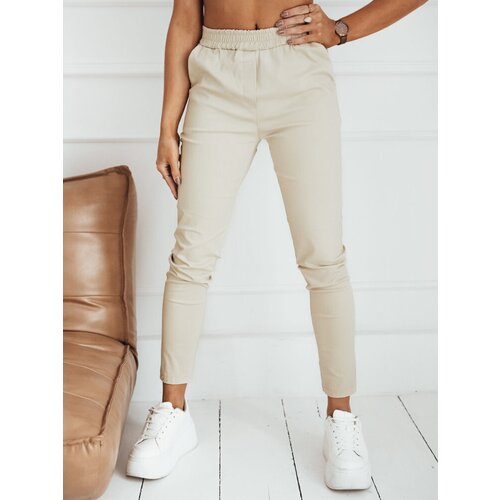DStreet JINNY Women's Trousers Beige Cene