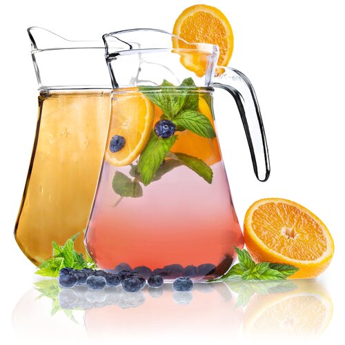 KADAX stekleni vrč za pijačo, steklena karafa za limonado 1,4 l, 2 kosa, (5000351599) Cene