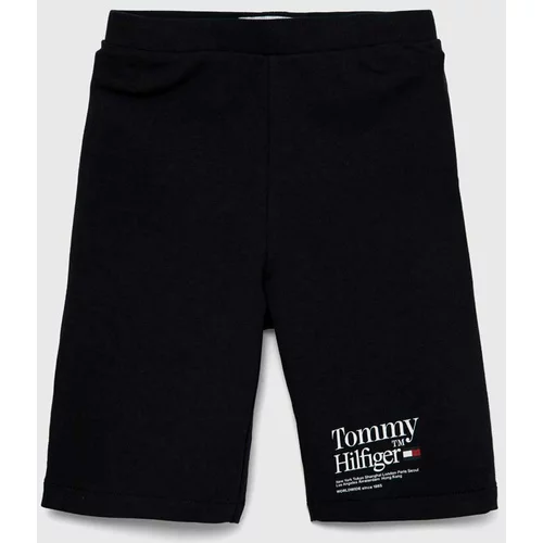 Tommy Hilfiger Otroške kratke hlače Črna barva