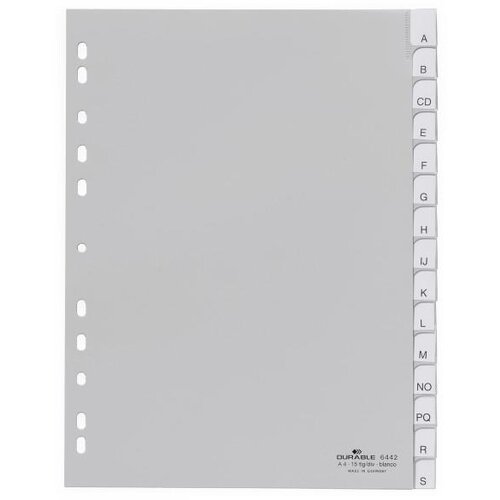 Durable Ločilni listi 1/15, sivi (6442), (20382425) Cene