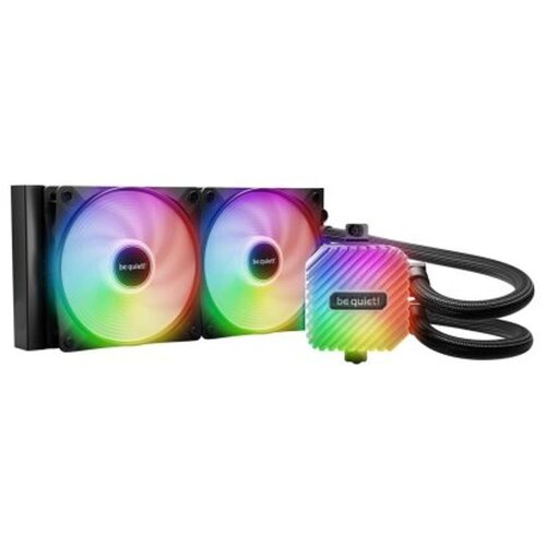 BE QUIET be quiet! BW022 LIGHT LOOP, 360mm Black [LGA-1851 Default ILM and RL-ILM support], Pump with progressive IC, Three Light Wings LX PWM high-speed fans 120mm, ARGB-PWM hub for impressively vibrant ARGB illumination Cene