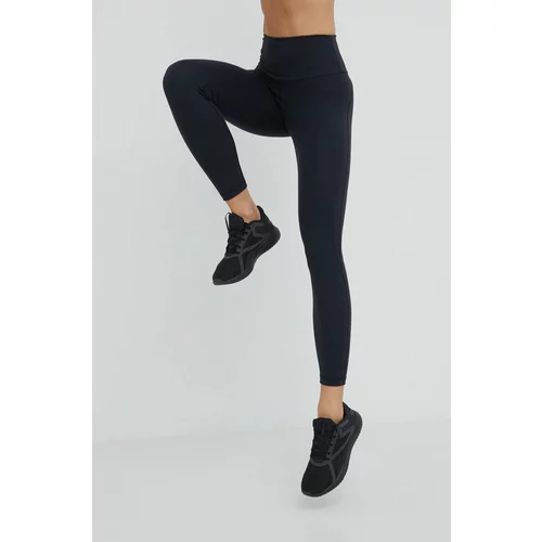Adidas Tajice za trening Yoga Essentials za žene, boja: crna, glatki materijal