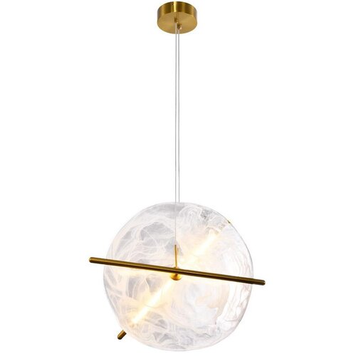  LED luster na sajli RELAX LED/15W/230V zlatna/bela Cene