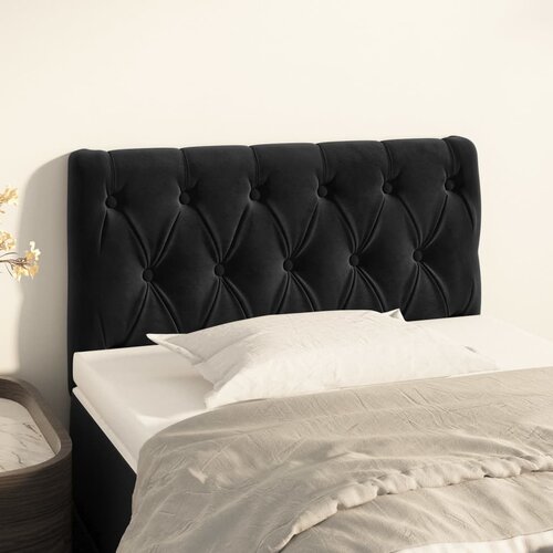 vidaXL Uzglavlje crni 80x7x78/88 cm baršunasti Cijene