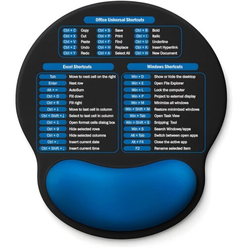 INF Ergonomična podloga za miško z oporo za zapestje Excel za udobno delo Blue, (5000071708) Cene