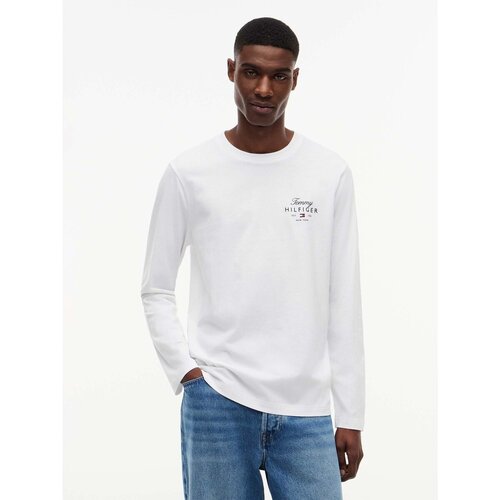 Tommy Hilfiger Majice &amp;amp; Polo majice Script Stack Ls Regu Bela Slike