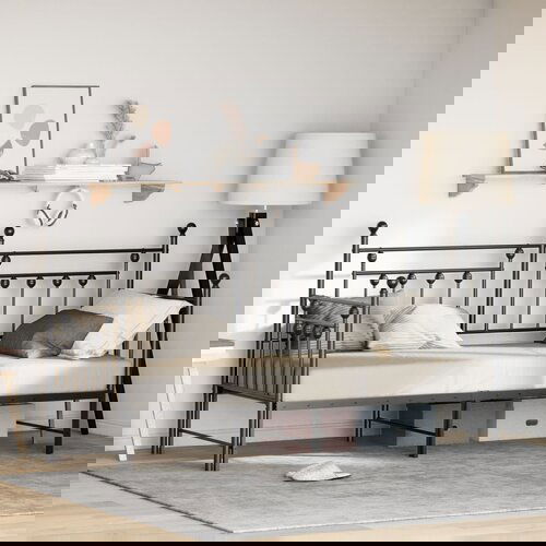 vidaXL Kreveti i okviri kreveta Crna Metal 80 x 200 cm Cijene