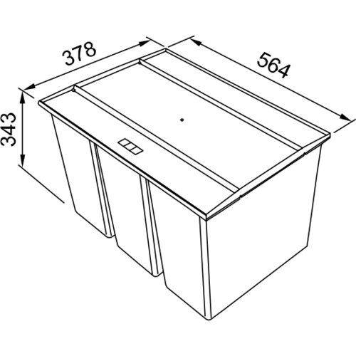 Franke sorter za otpad Easysort 600-2-2 121.0494.193 Slike