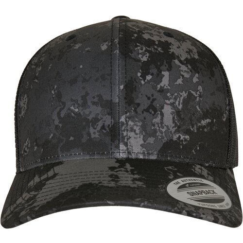 Flexfit YP Classics&amp;reg; Veil Camo&amp;trade; Retro Trucker Cap Poseidon Black Slike