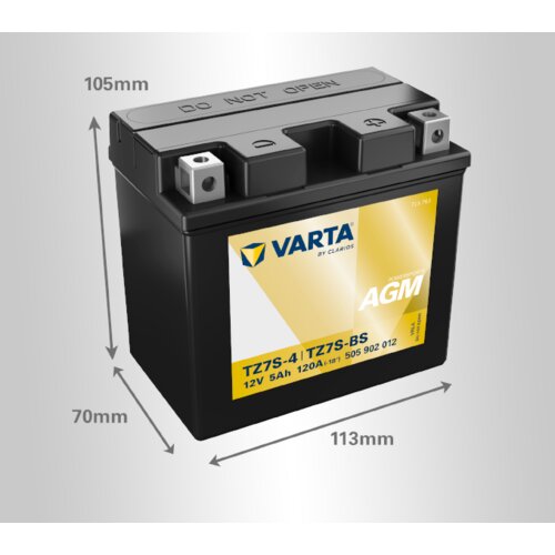 Varta akumulator powersports agm TTZ7S-BS, 12V, 5Ah, d+ Cene