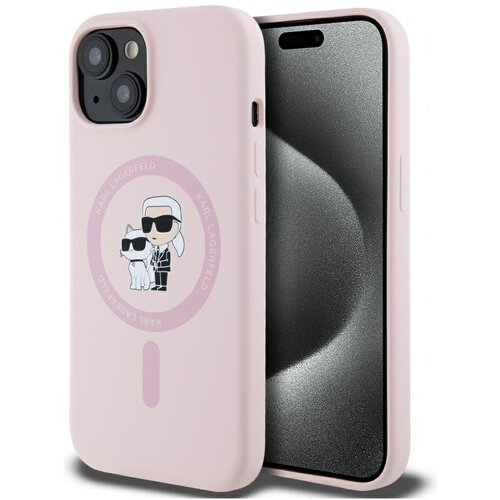 Karl Lagerfeld OVITEK KARL&CHOUPETTE ZA IPHONE 15 PLUS ZA MAGSAFE SILIKON, (5000013809) Cene