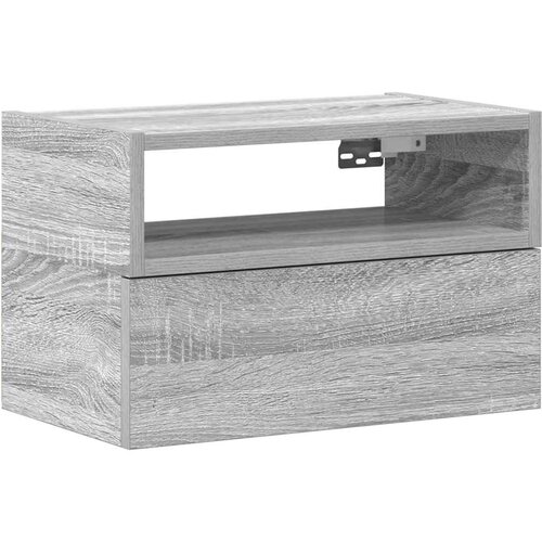 Maison Chic Stenska Nočna omarica - Nočna miza siva sonoma 45x26x28,5 cm, (21687244) Cene