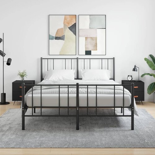 vidaXL Noćni ormarići 2 kom crni 40 x 35 x 47 5 cm konstruirano drvo Cijene