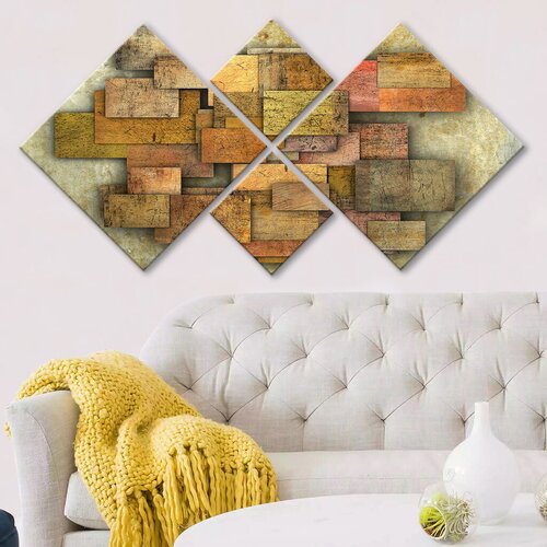 Wallity slika 4MDF176097158, 60x115 cm, 4 dijela Cijene