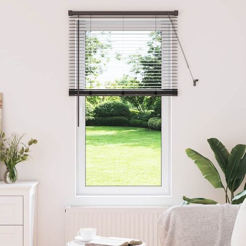 vidaXL Zavjesa za prozor sa zavjesama Ostalo Crna 80 x 130 cm Aluminij Cijene