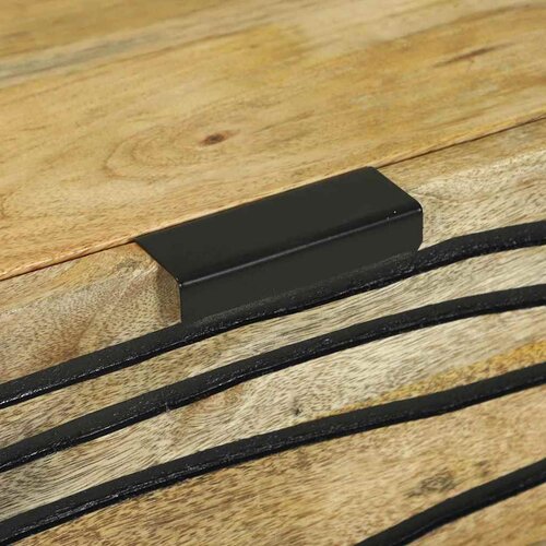  Set komoda 2 pcs Prirodna 120 x 33,5 x 75 cm Čvrsto drvo manga Slike