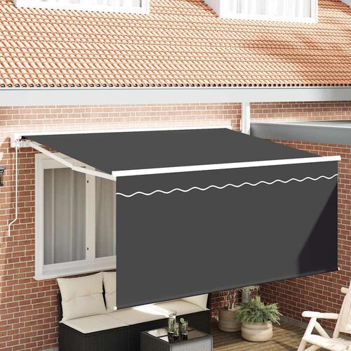  Skrovita tenda Prugasti Antracit 300 x 200 cm tkanina Cijene