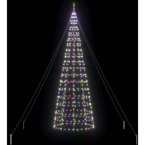VidaXL LED božićno drvce s 800 LED svjetlima &amp;Scaron;areni 400 cm Željezo Slike