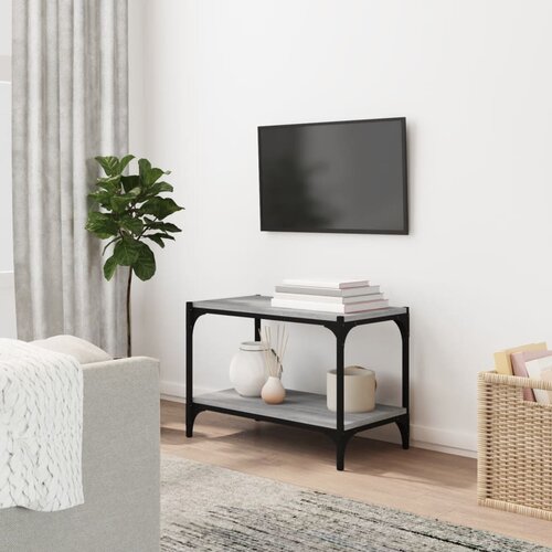 vidaXL TV omarica siva sonoma 60x33x41 cm inženirski les in jeklo Cene