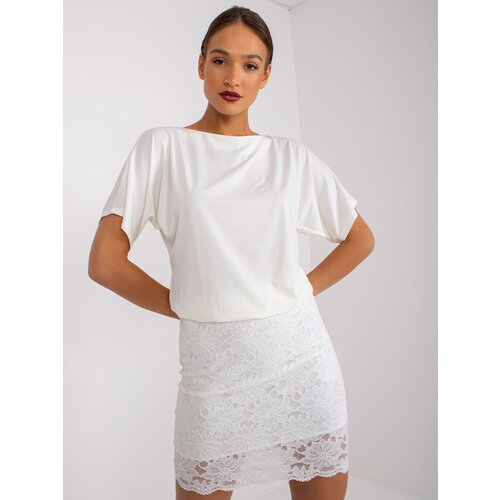 Fashion Hunters Ecru cocktail mini dress Beata Slike
