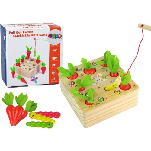  igra s magnetom na uzici za ki&amp;scaron;ne gliste i mrkvu Slike