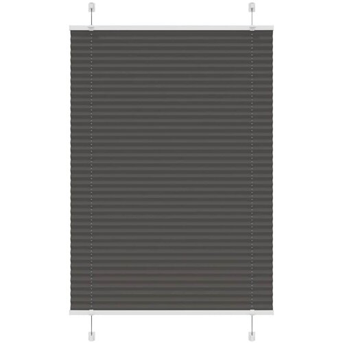 VidaXL Plisirana roleta crna 85x150 cm &amp;scaron;irina tkanine 84,4 cm Slike