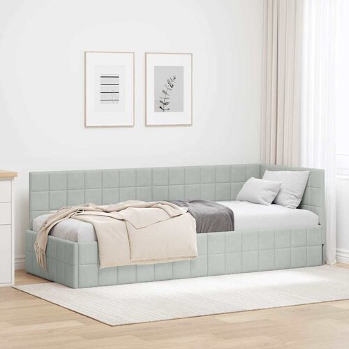  Kutni okvir kreveta Svijetlo siva 80 cm x 200 cm Bar&scaron;un Cijene