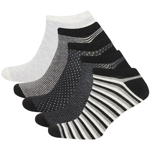 Defacto Men's 5-Piece Cotton Booties Socks