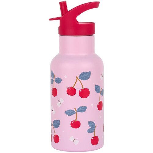 A Little Lovely Company bidon iz nerjavnega jekla, 350 ml &ndash; če&scaron;nje Cene