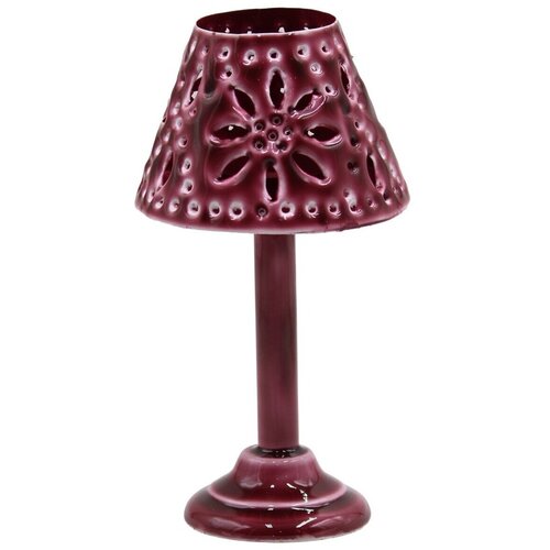 Signes Grimalt Svečniki, kozarci za sveče Svečnik Svetilka Bordo Prebit Majhen Bordo Slike