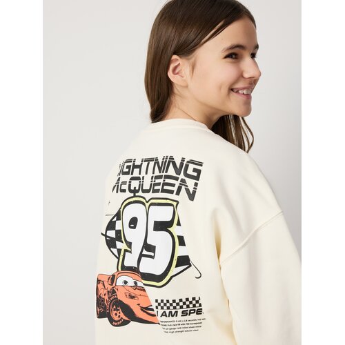 Reserved GIRLS` JOGGING TOP - krem Slike