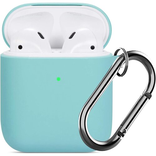 Venisymlis Silikonski etui za slu&amp;scaron;alke AirPods z obeskom za ključe, za&amp;scaron;čitni ovitek za slu&amp;scaron;alke AirPods, odporen proti udarcem, (22102223) Slike