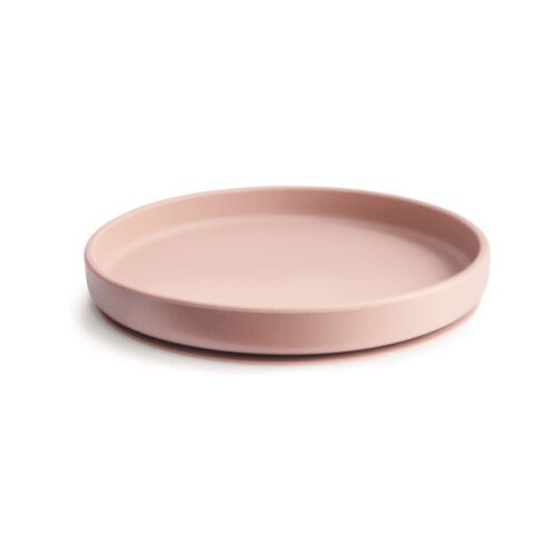 Mushie Silikonski krožnik s priseskom Classic – Blush Cene