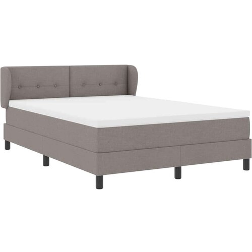 Box spring krevet Sivo-smeđa 160 x 200 cm tkanina Slike