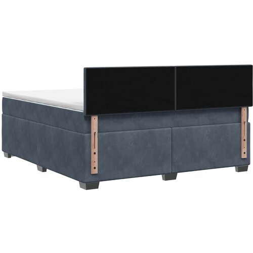  Krevet s box springom, madracem i LED-om Tamnosiva 140 x 190 cm Slike