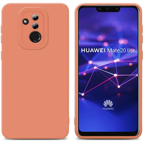 Cadorabo Ohi&scaron;je, združljiv s Huawei v tekočini svetlo oranžni - za&scaron;čitni pokrov iz fleksibilnega silikona TPU, (20596108) Cene