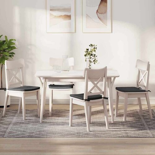 vidaXL Jastučići za sjedenje 4 pcs Tamno siva 40 x 40 x 3 cm Cene