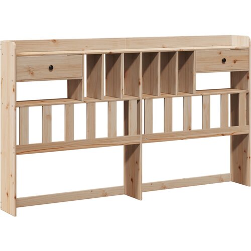 vidaXL Vzglavje s predelki voščeno rjava 75 cm trdna borovina, (21532612) Cene