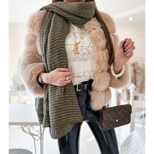 Gemre Green polka dot scarf Khalil Slike