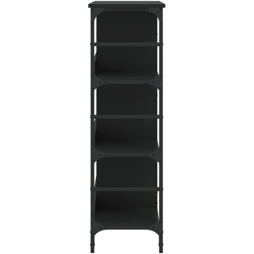  Komoda crna 102 x 32 x 103,5 cm od konstruiranog drva Slike