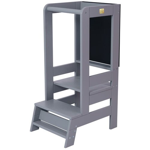 MeowBaby Sivi toranj za učenje od borovine Montessori - Cijene