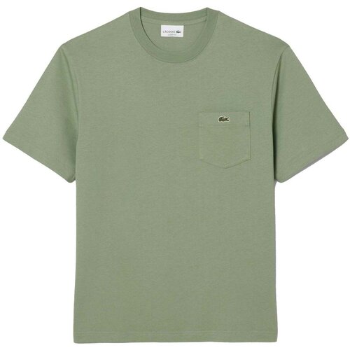 Lacoste Chest Pocket Cotton T-Shirt Pastel Green Crna Slike