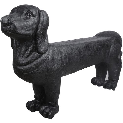 Esschert Design Crna vrtna klupa Dachshund – Cijene