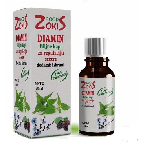 ZOKIS FOOD diamin biljne kapi za regulaciju šećera u krvi 50ml Cene