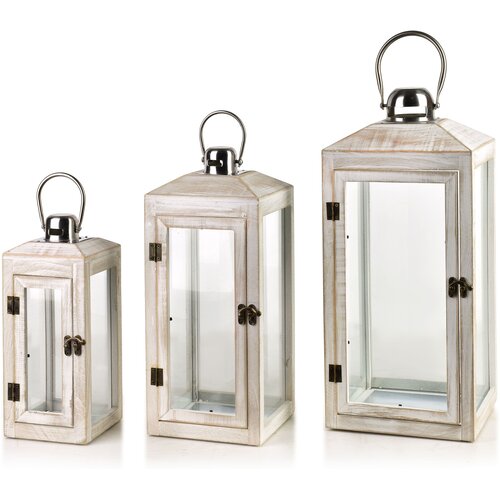 Mondex Lokke Komplet 3 Latarni 20X20X47/16X16X39/12X12X29Cm, (5000212902) Cene