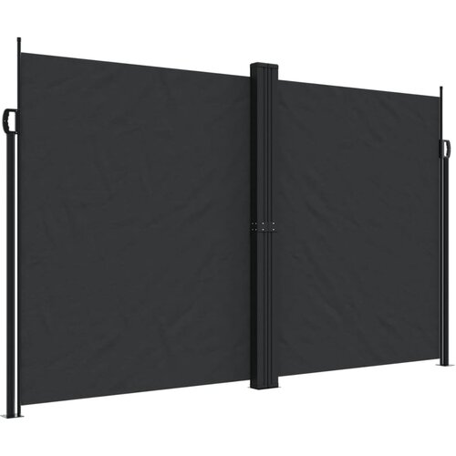  Bočna tenda na uvlačenje crna 200x1000 cm Slike