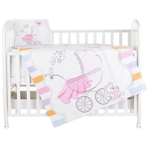 Chipolino posteljina set 5 elem. Pink Heart Slike